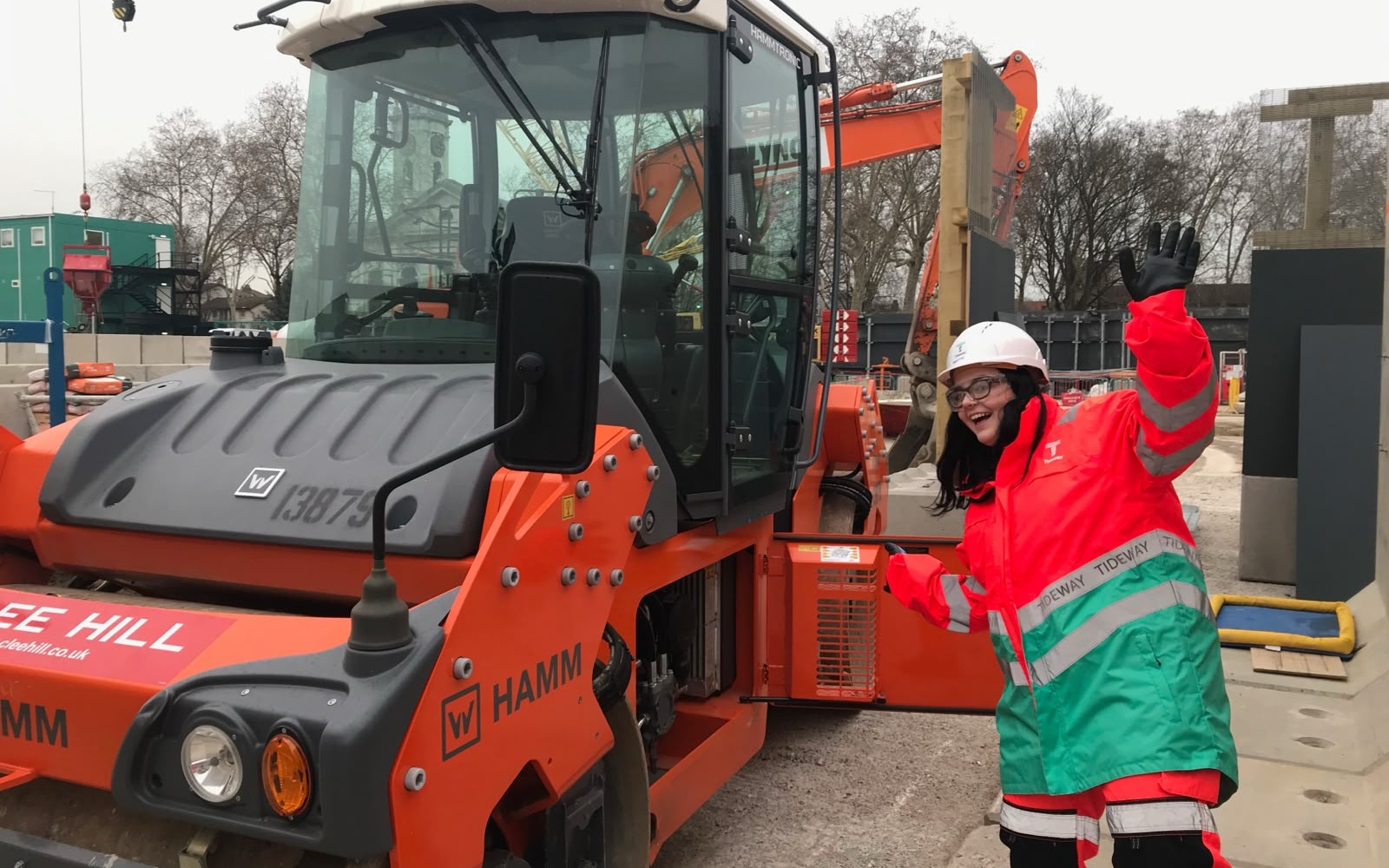 Eilish on site at Tideway
